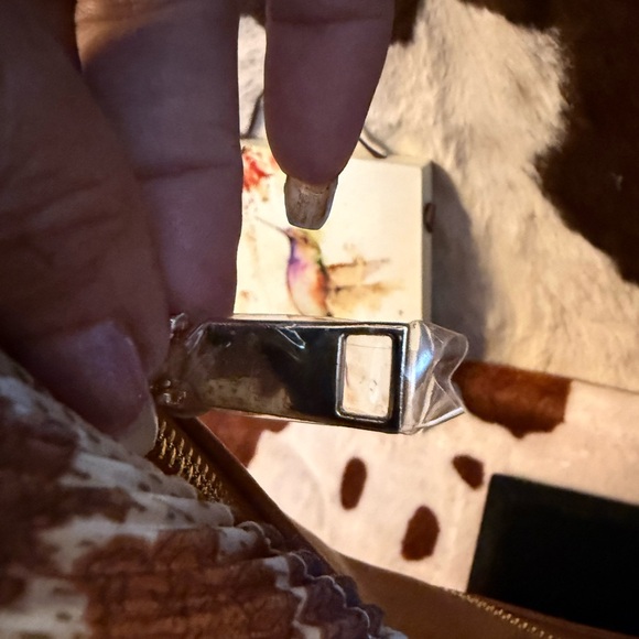 Moda Luxe Cognac Braided-Trim Shoulder Hobo - Picture 6 of 9